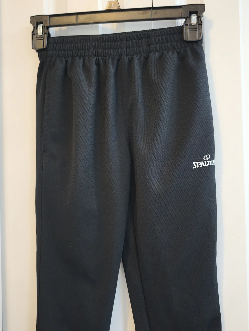 Spalding Youth Black Athletic Jogger Pants